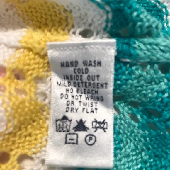 Vintage Lilly Pulitzer Crochet Sweater Cardigan Womens Size Large Beach EUC - Picture 9 of 9